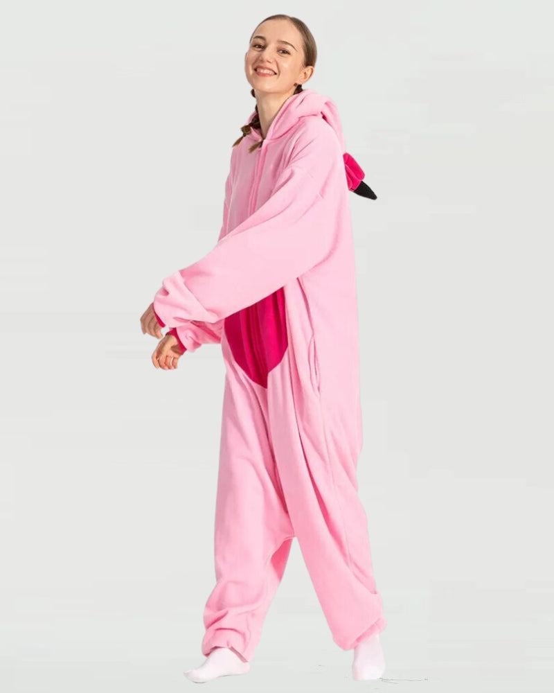 Grenouillère Pyjama Stitch Rose Homme/Femme - Boîte à Pyjama