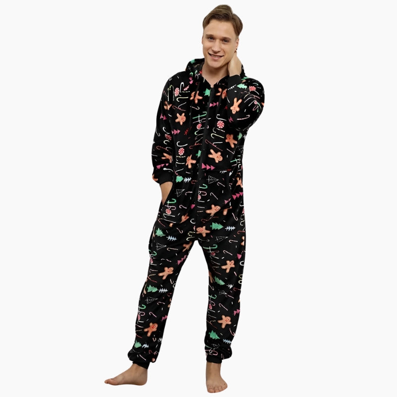 Combinaison pyjama homme polaire