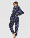 combinaison pyjama fourrure femme
