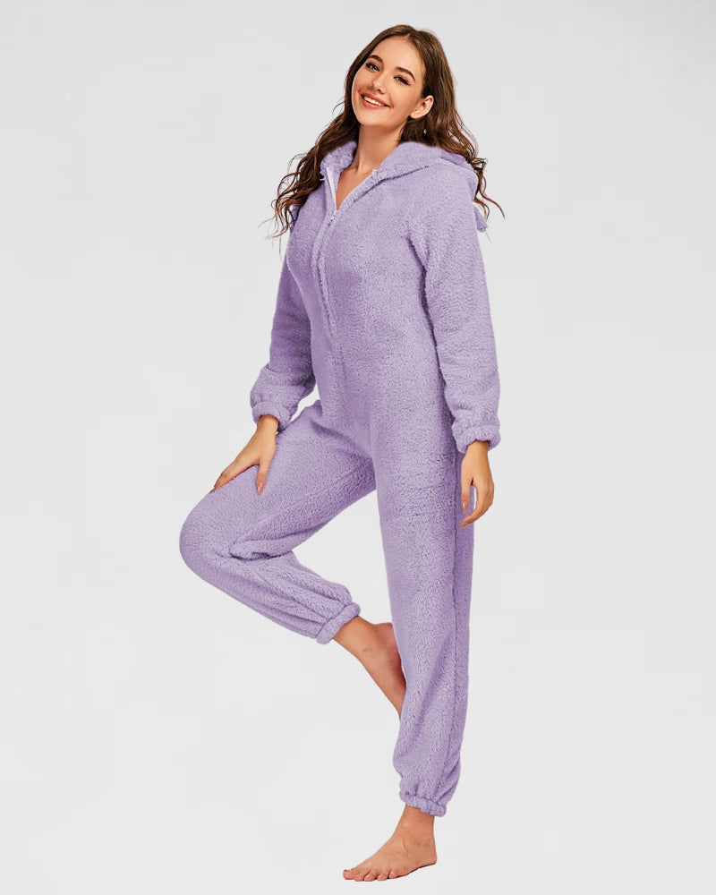 Combinaison pyjama polaire pour femme plaisante - Pyjama D'Or