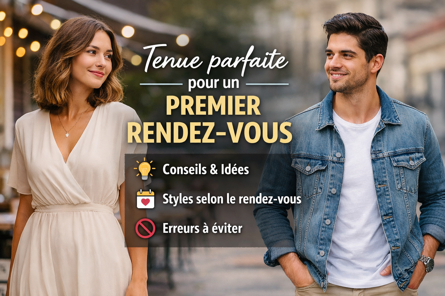 Tenue parfaite pour un premier rendez-vous : conseils, idées et erreurs à éviter