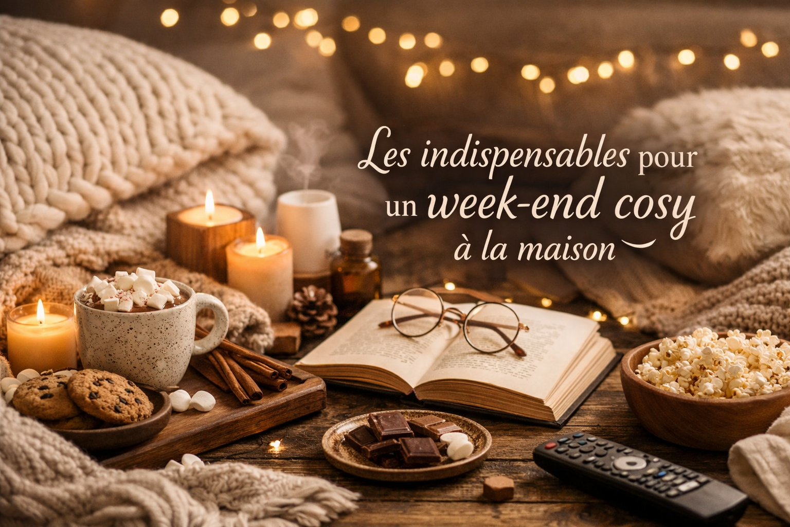les indispensables pour un week-end cosy à la maison