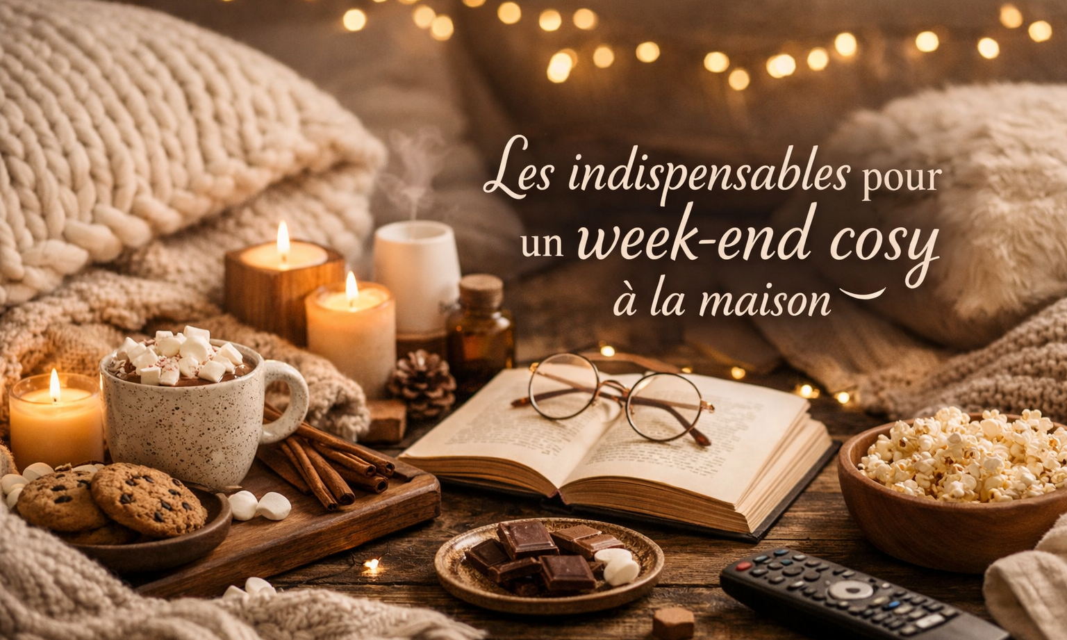 les indispensables pour un week-end cosy à la maison