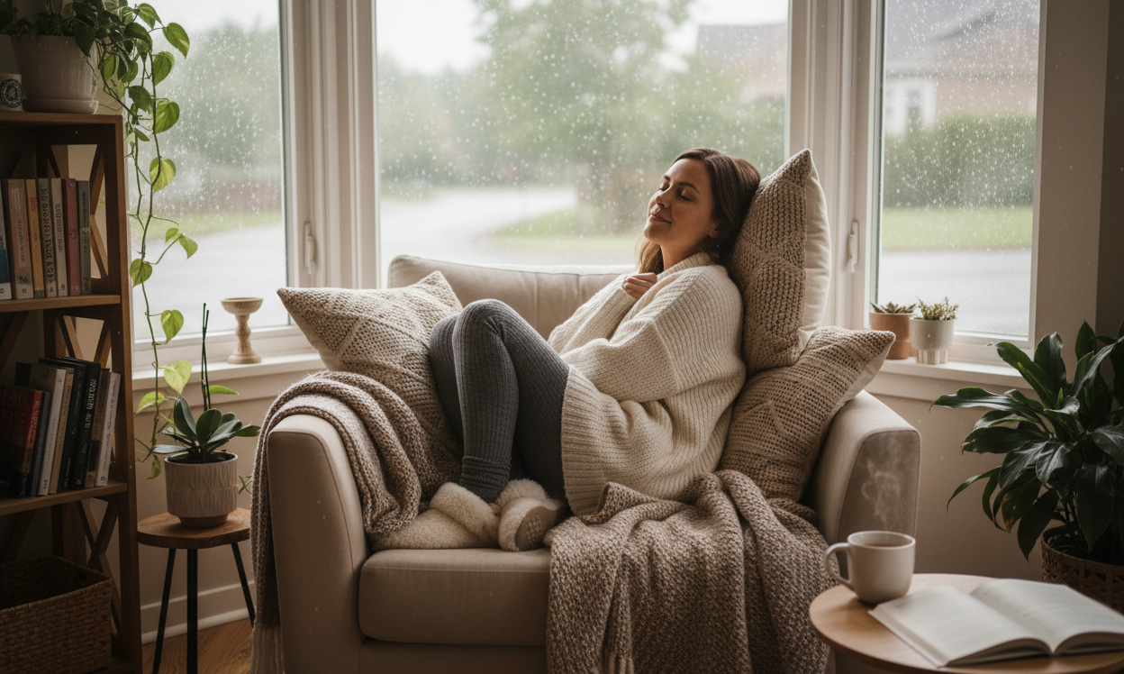 Tenues cocooning : les vêtements doux et confortables à avoir chez soi