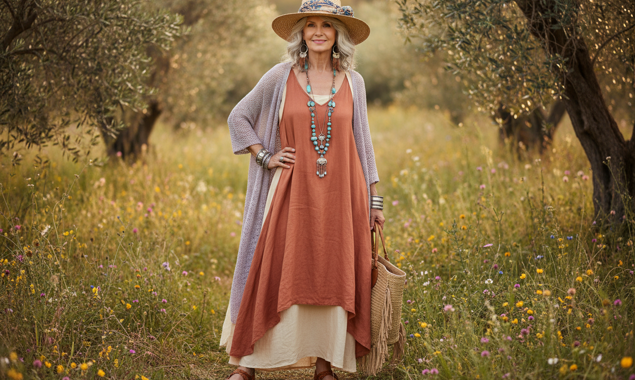 Style bohème chic à 60 ans : les clés d’une allure libre et élégante