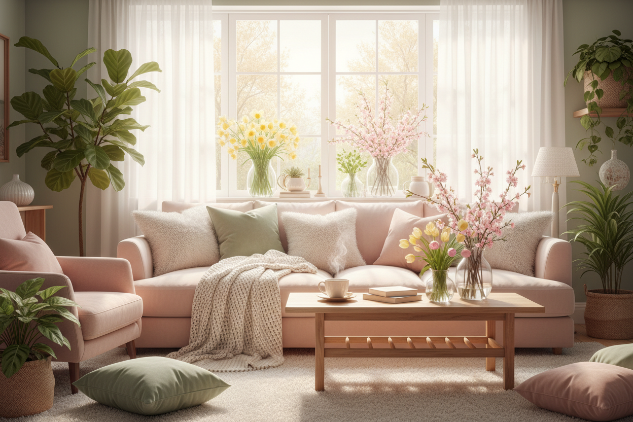Cocooning au printemps : comment créer une atmosphère douce sans lourdeur