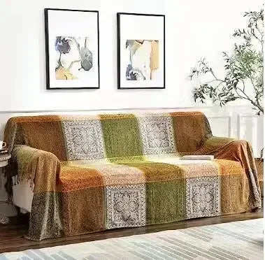 Plaid Cocooning Patchwork Bohème