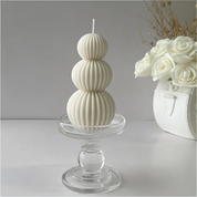 Bougie Cocooning Spirale Nordique blanche