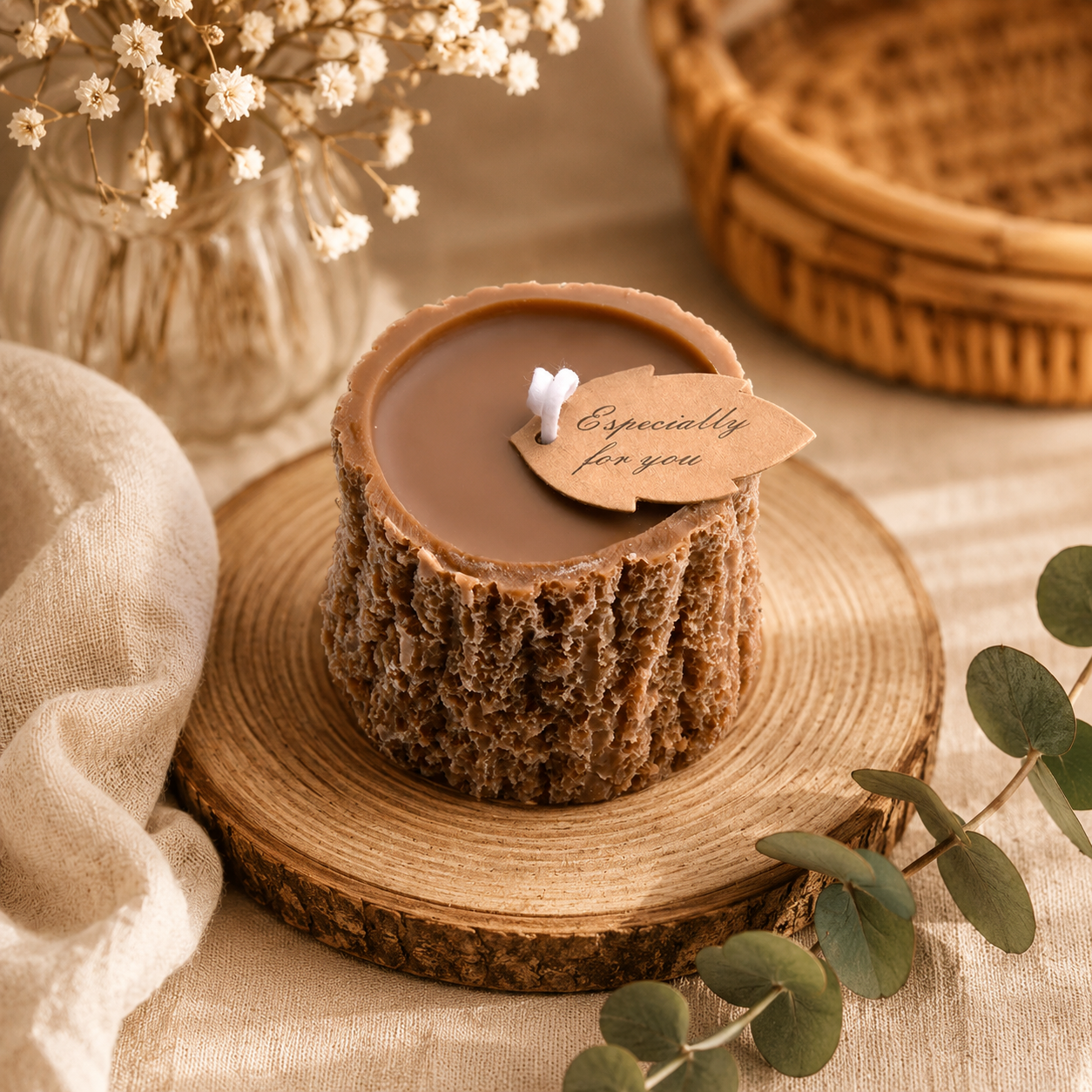 Bougie Souche d’Arbre