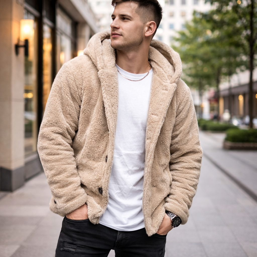 Veste pilou pilou homme à capuche