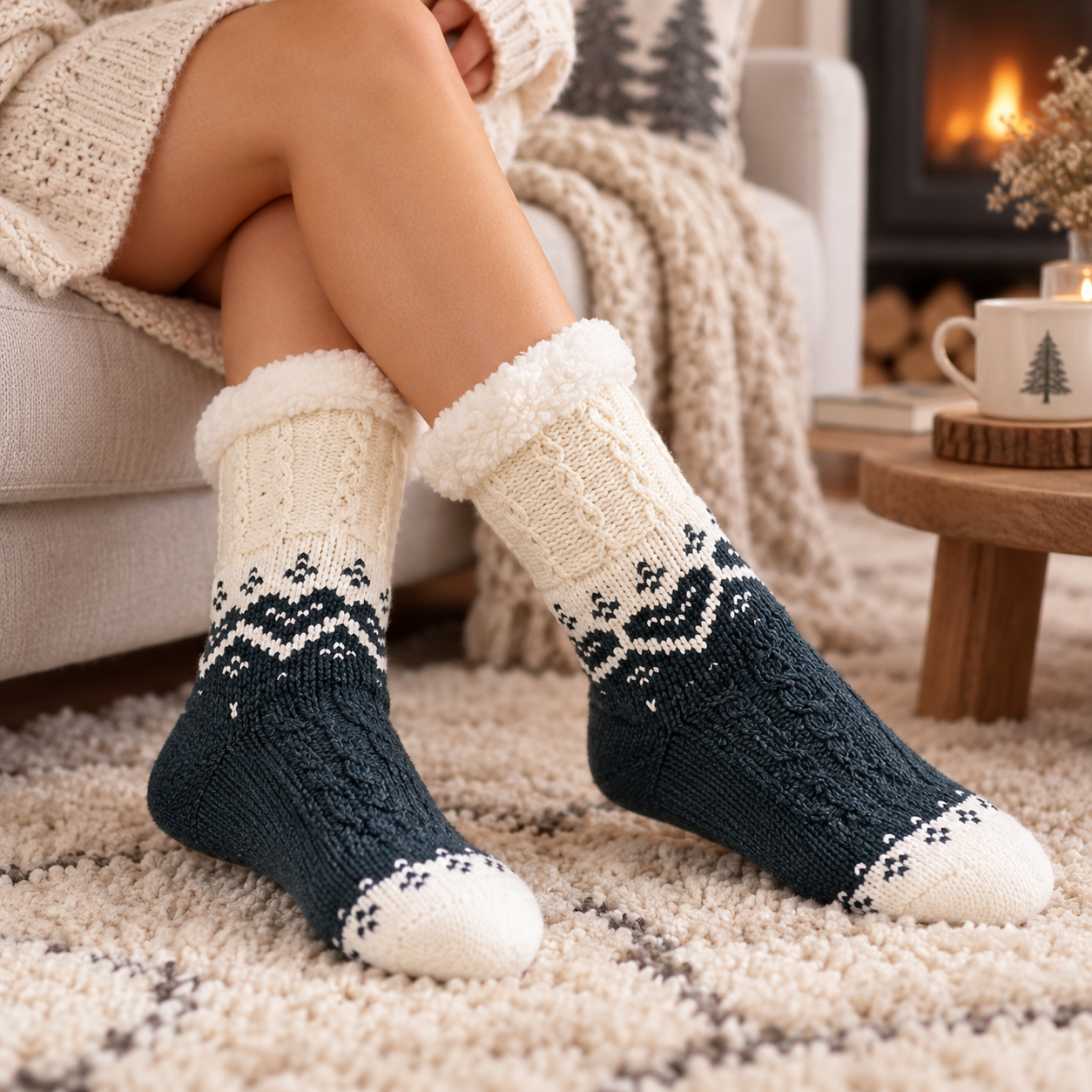 Chaussette bouclette femme