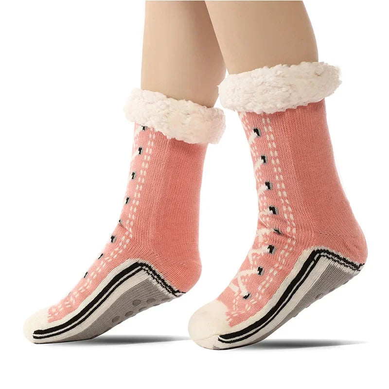 Chaussettes Pilou Pilou Douceur Polaire rose