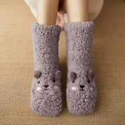 Chaussettes Pilou Pilou Petit Ours grises