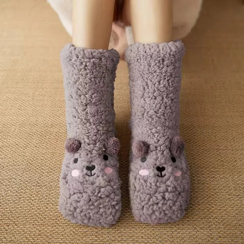 Chaussettes Pilou Pilou Petit Ours grises
