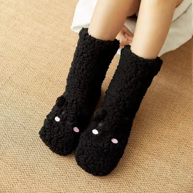 Chaussettes Pilou Pilou Petit Ours noires