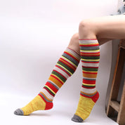 Chaussettes Pilou Pilou à rayures arc-en-ciel