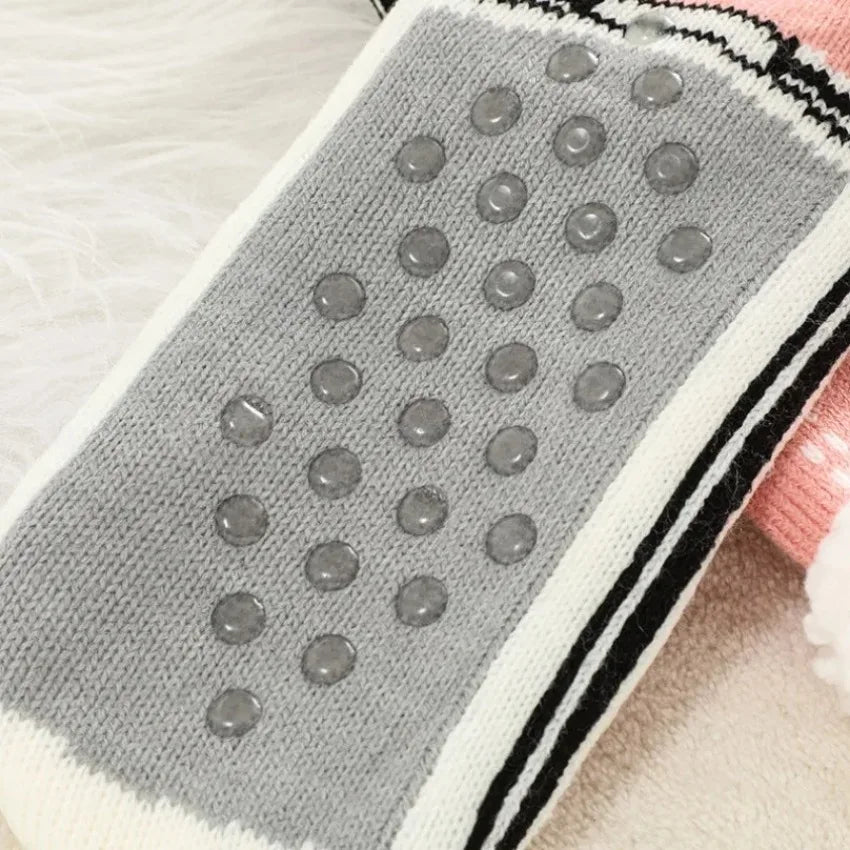Chaussettes cocooning antidérapantes montantes pour l’hiver