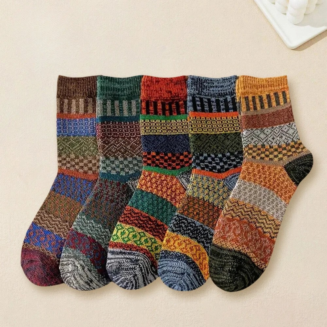 Chaussettes d’hiver en laine chaude et confortable pour femme