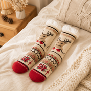 Chaussettes doudou Noël femme