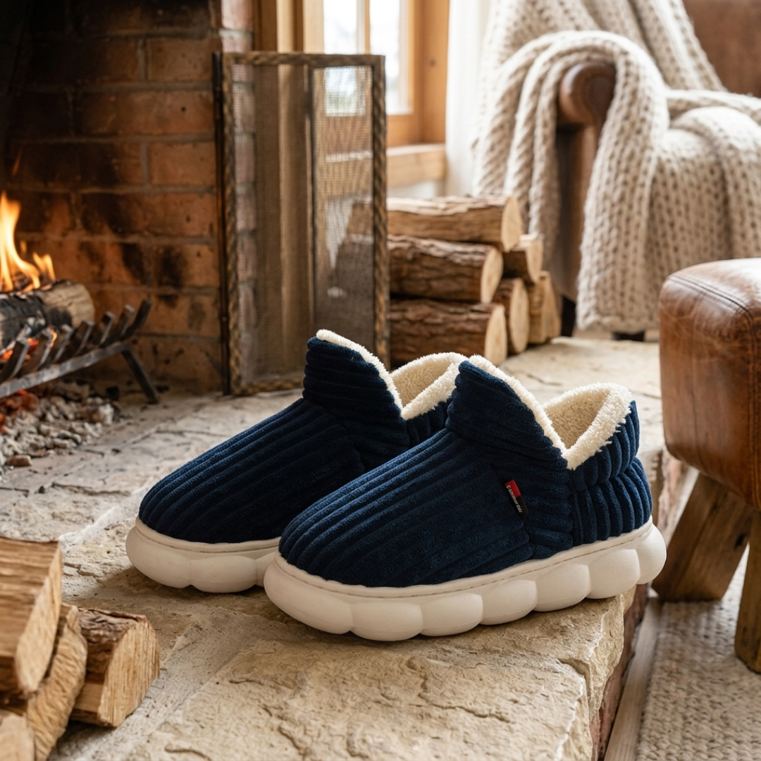 Chausson Pilou Pilou boots homme bleu marine