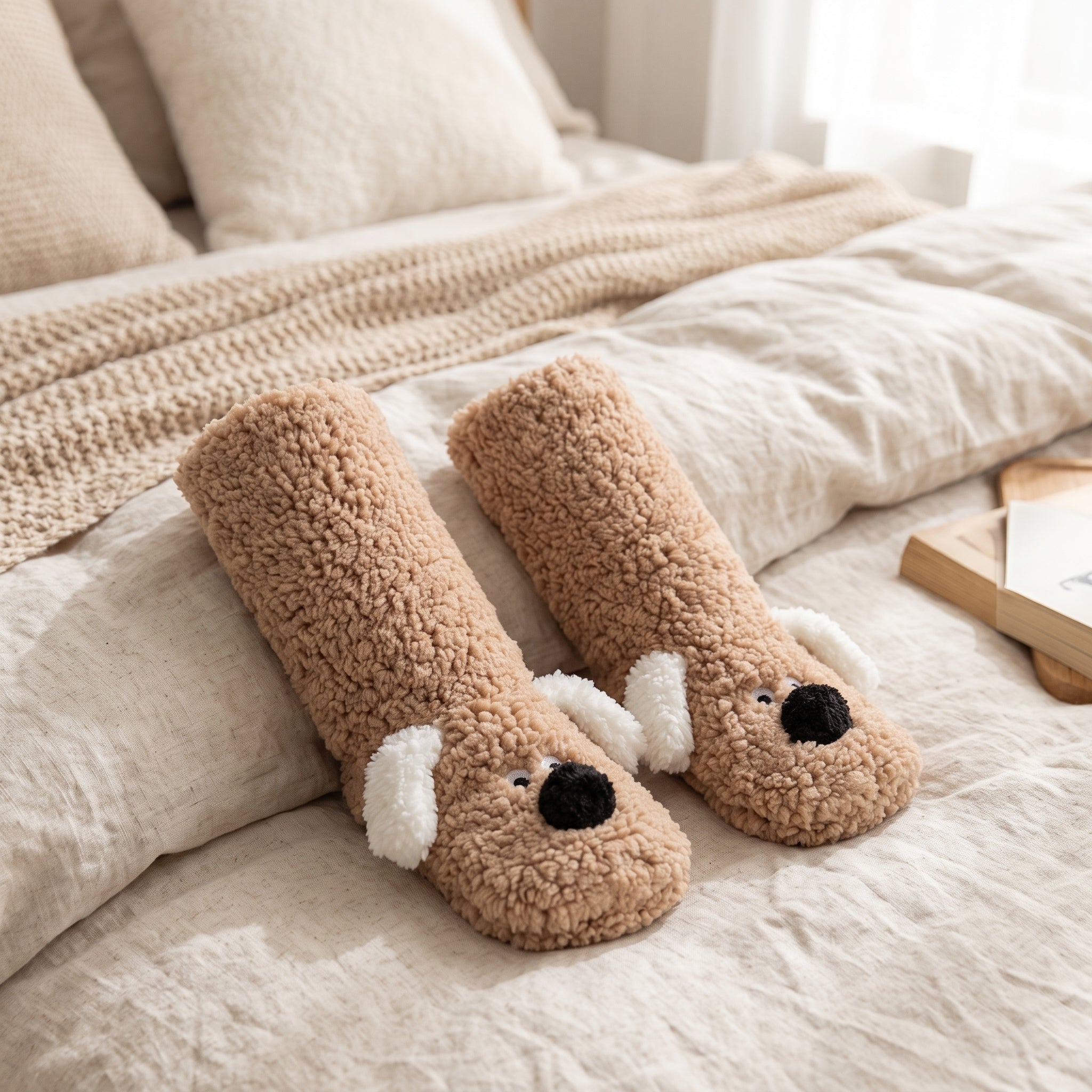 Chausson chaussette antidérapant femme Pilou Pilou motif chien