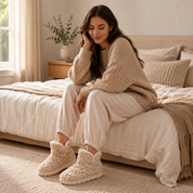 Chausson cocooning femme pilou pilou kaki