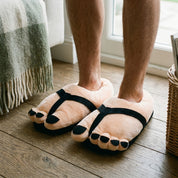 Chausson humoristique pieds chaud homme pilou pilou