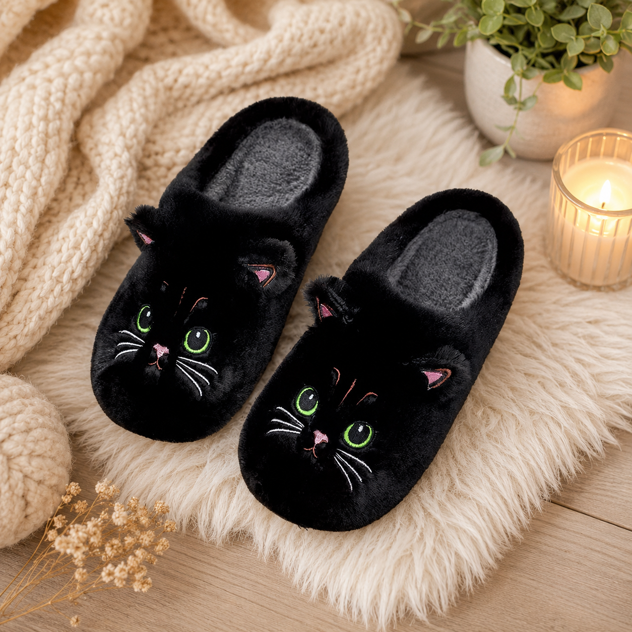 Chaussons Chat Tout Doux