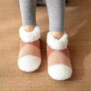 Chaussons Chaussettes Pilou Pilou Douillettes rouge