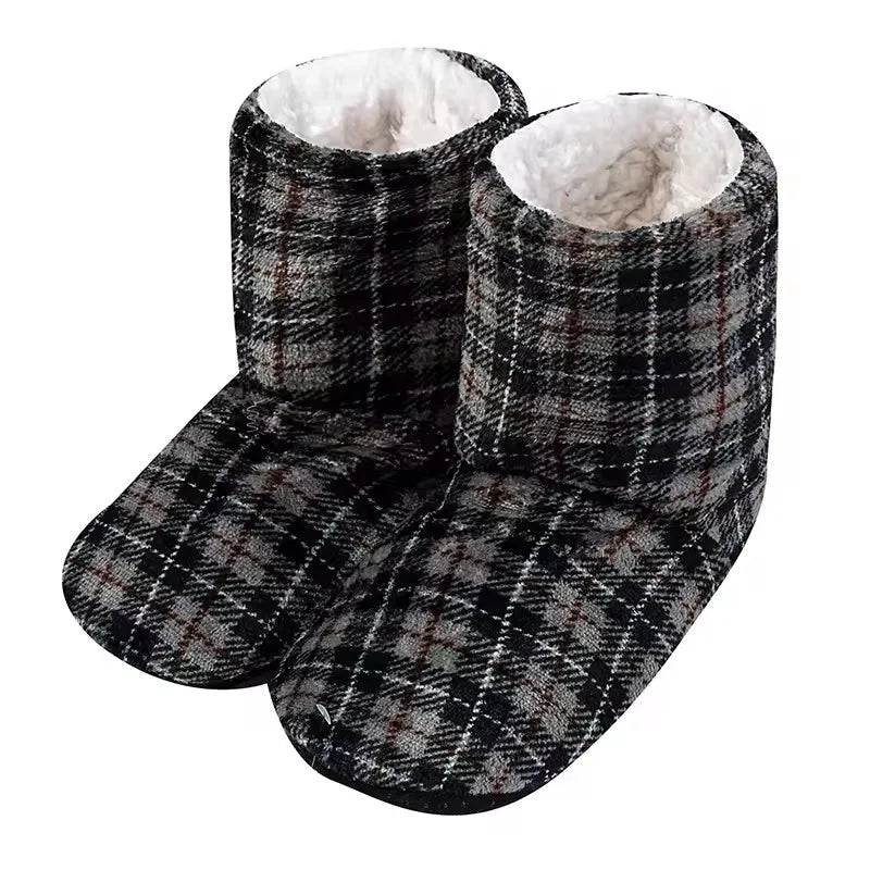 Chaussons Pilou Pilou Bottines Carreaux gris