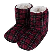 Chaussons Pilou Pilou Bottines Carreaux rouge