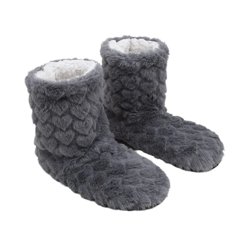 Chaussons Pilou Pilou Bottines Douillettes gris