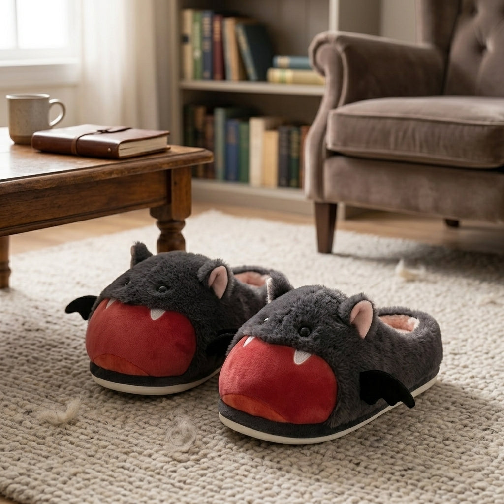 Chaussons Pilou Pilou Chauve-Souris Douillette noirs