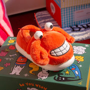 Chaussons Pilou Pilou Crabe Rigolo orange