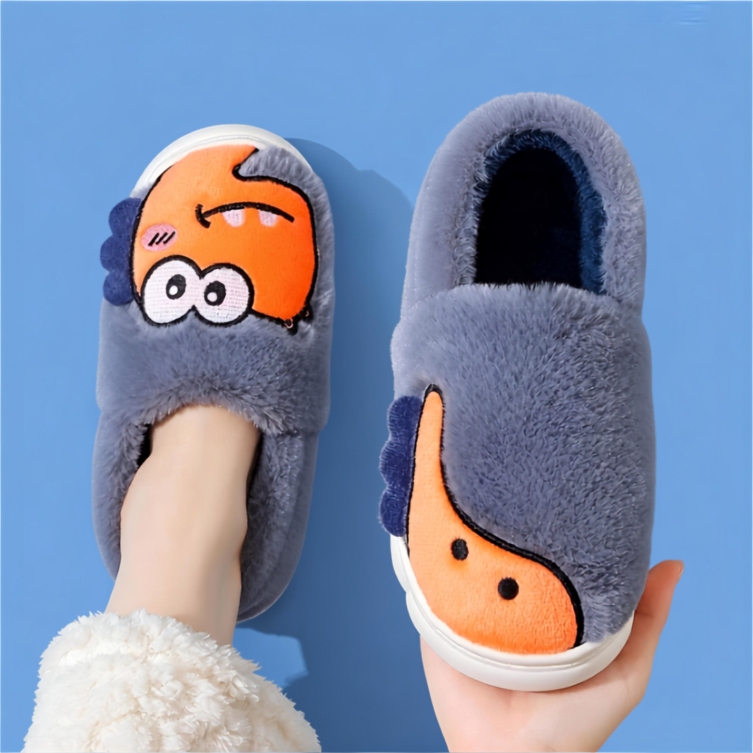 Chaussons Pilou Pilou Enfant Monstres Rigolos bleu
