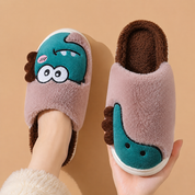 Chaussons Pilou Pilou Enfant Monstres Rigolos marron