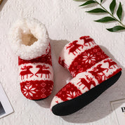 Chaussons Pilou Pilou Esprit Nordique rouges et blancs