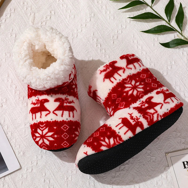 Chaussons Pilou Pilou Esprit Nordique rouges et blancs