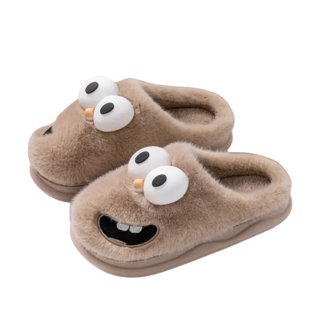 Chaussons Pilou Pilou Gros Yeux khaki