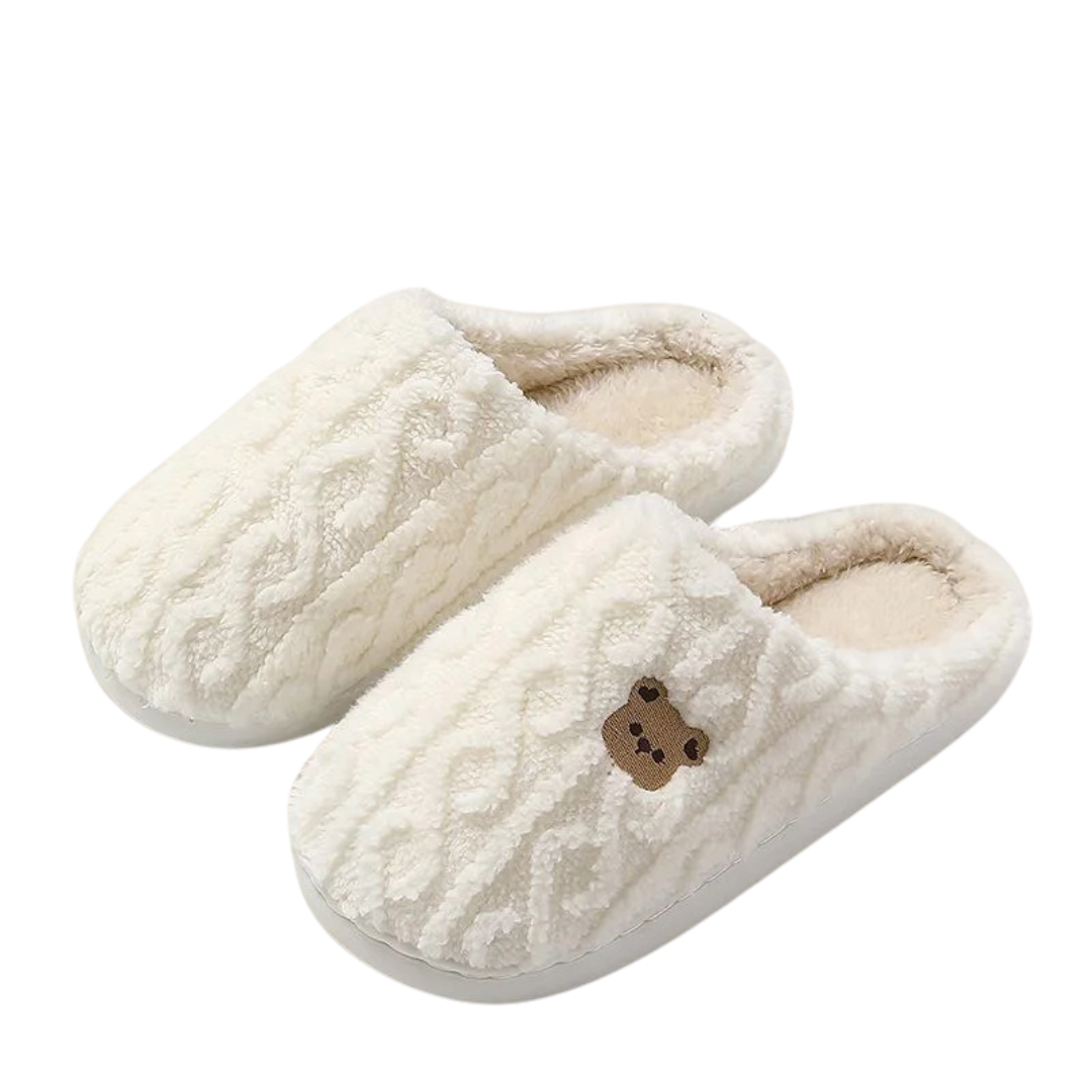 Chaussons Pilou Pilou Nounours blancs