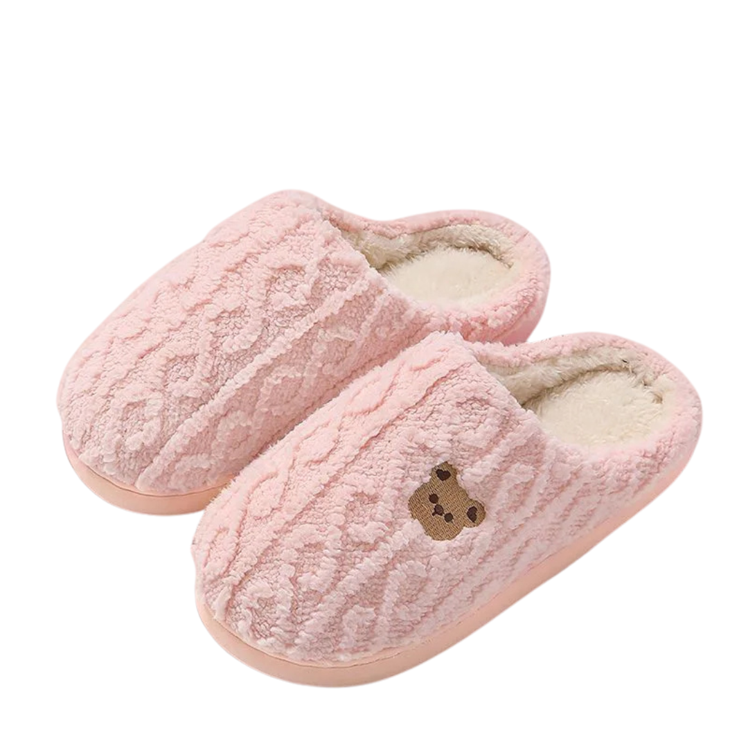 Chaussons Pilou Pilou Nounours roses