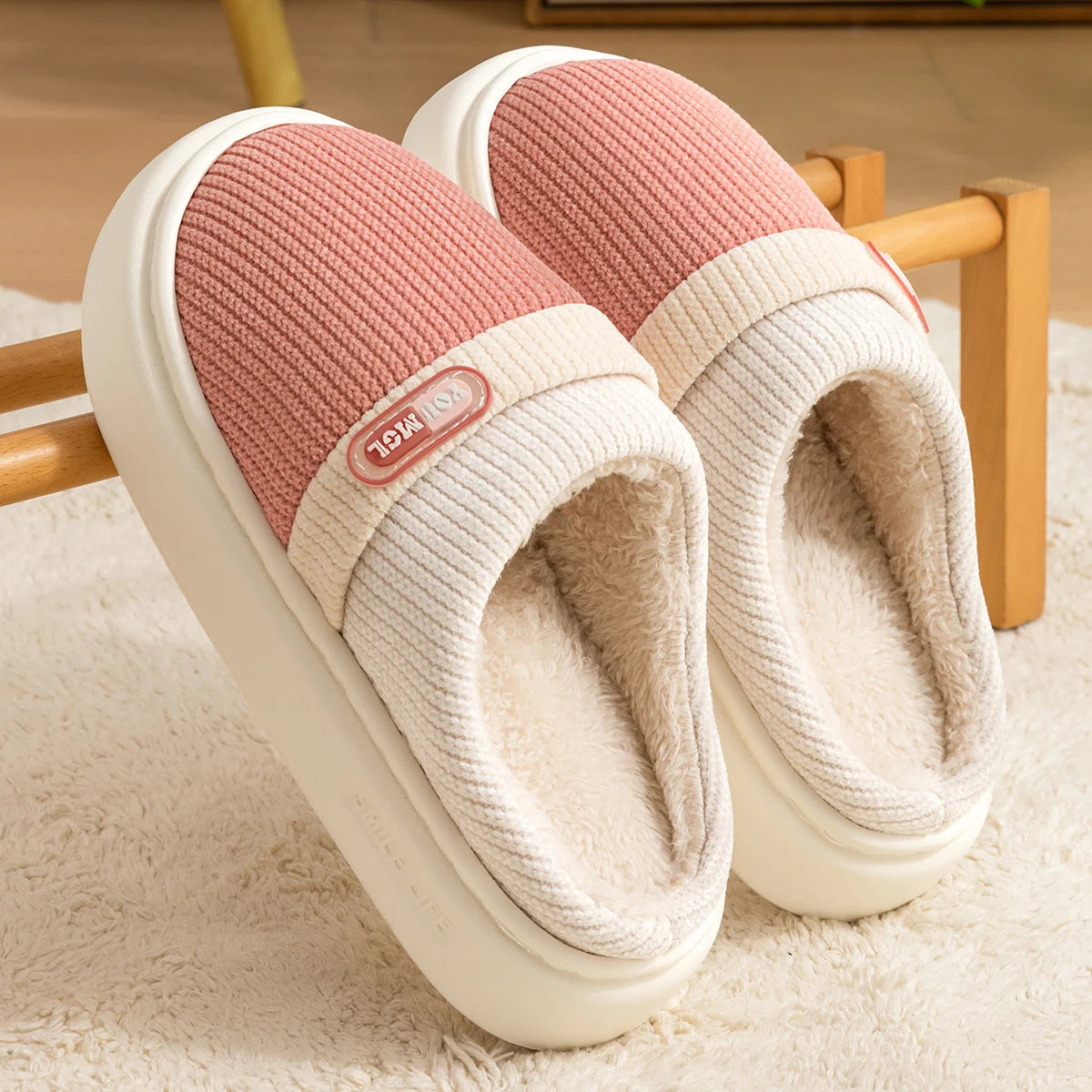 Chaussons Pilou Pilou Nuage Confort rose