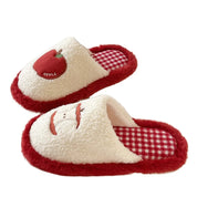 Chaussons Pilou Pilou Pomme Douillette rouges et blanc