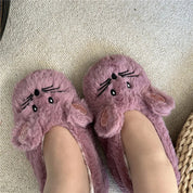 Chaussons Pilou Pilou Souricette en forme de souris rose