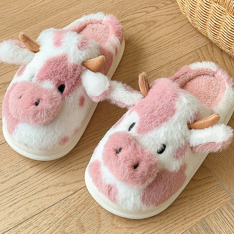 Chaussons Pilou Pilou Vache Douillette rose