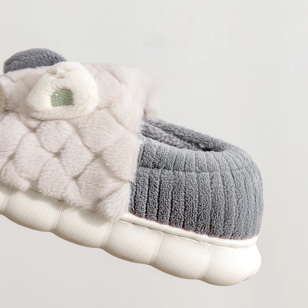 Chaussons Pilou Pilou gris doux et moelleux