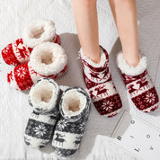 Chaussons Pilou Pilou montants avec motifs hivernaux