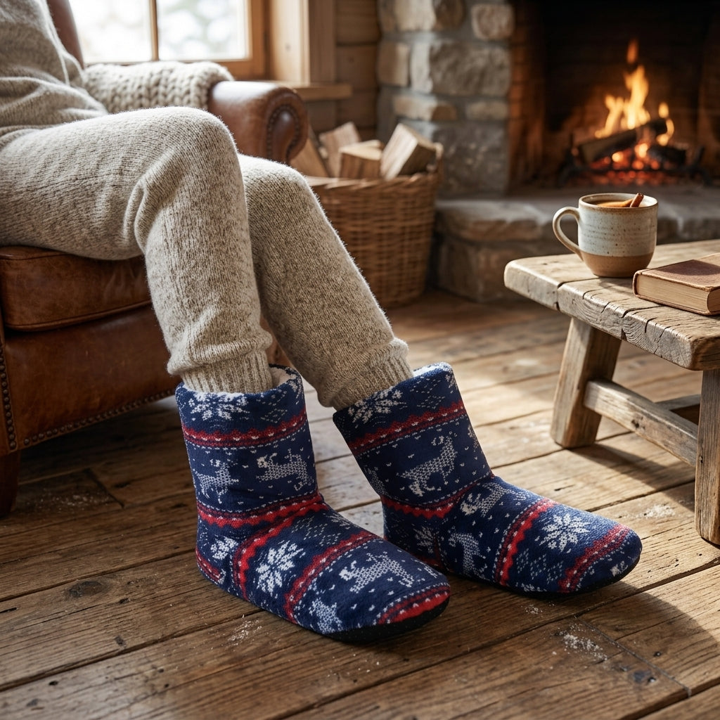 Chaussons Pilou Pilou à motifs nordiques