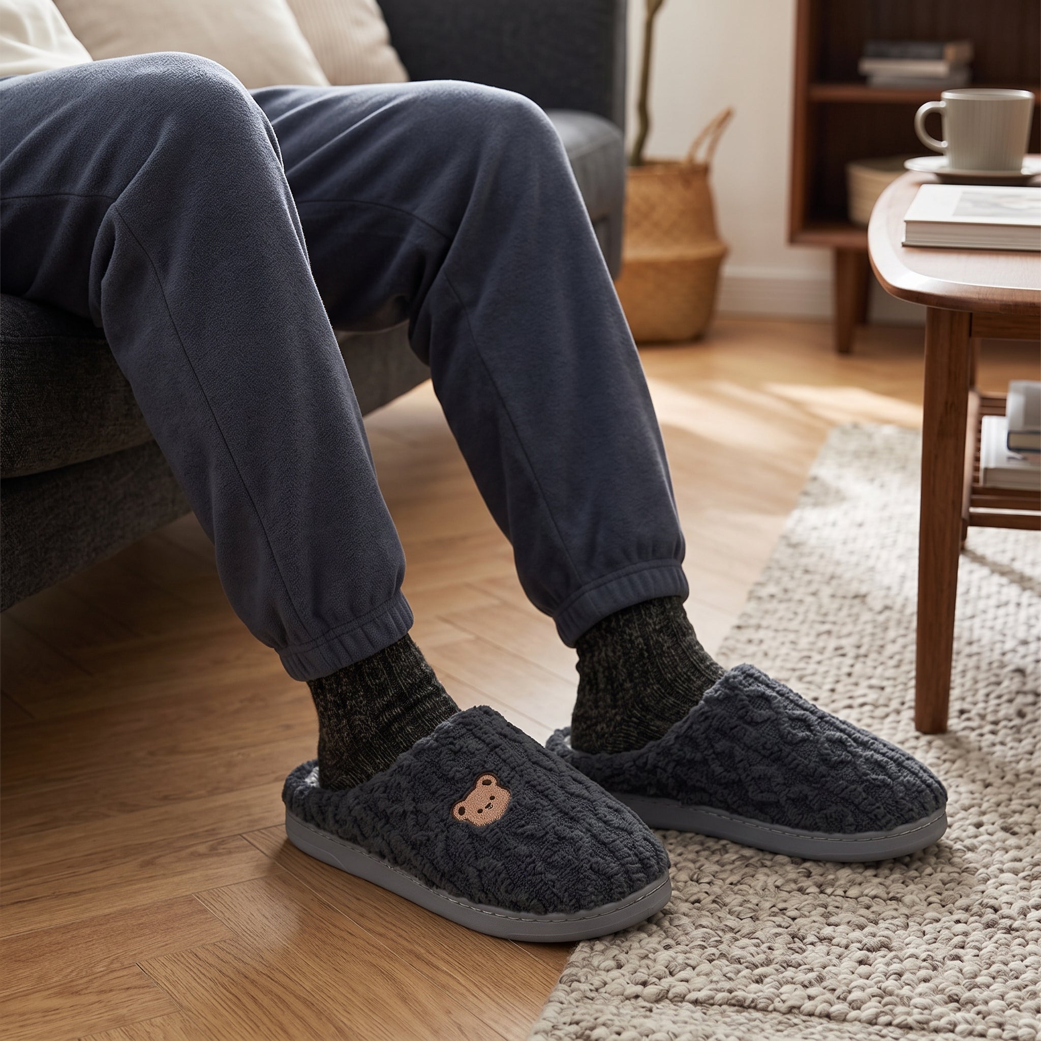 Chaussons d'intérieur avec doublure douce