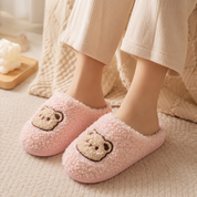 Chaussons femme peluche pilou pilou 